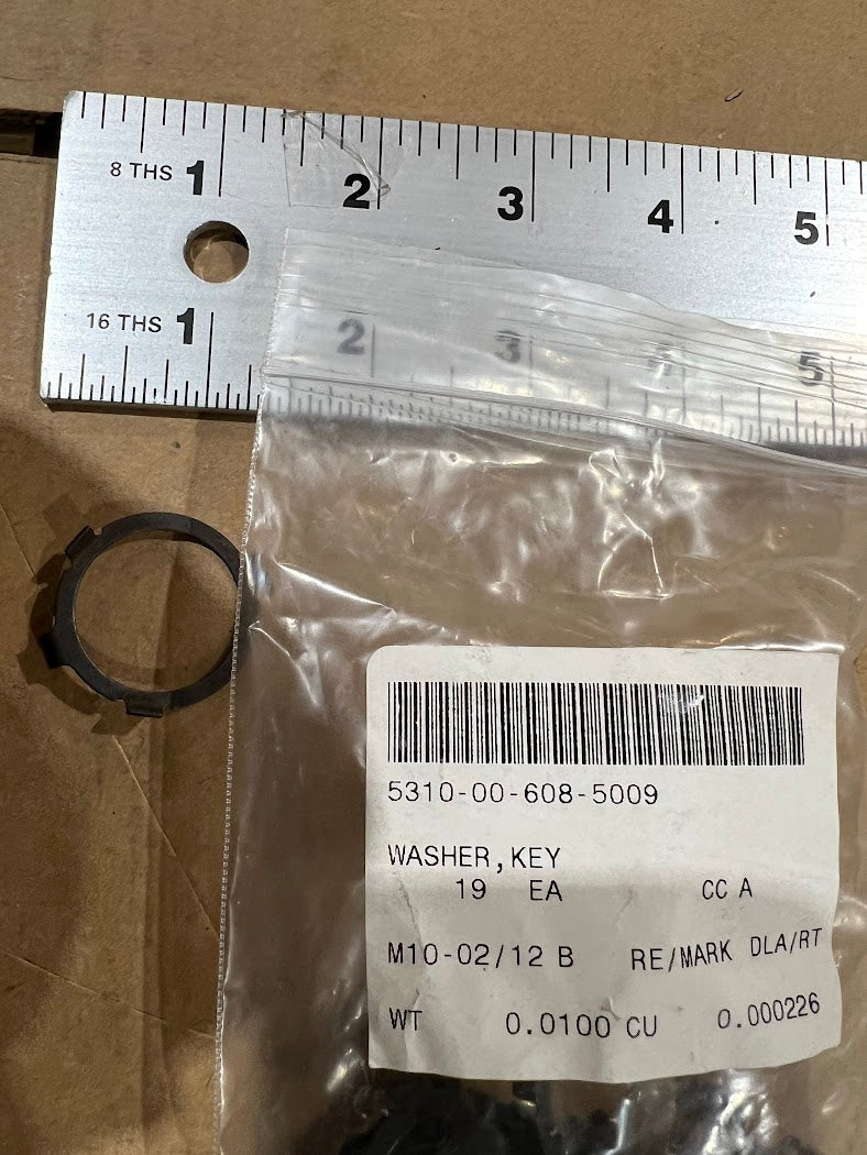 AIRCRAFT PHANTOM F-4 7269035 Steel Black Key Washer NSN 5310-00-608-5009 OEM New — photo 2