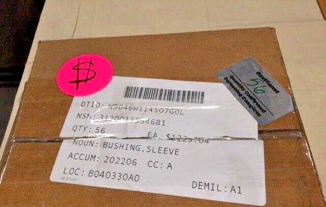 GENUINE CUMMINS 186-6044 SLEEVE BUSHING onan sleeve TQG GENERATOR, 10KW