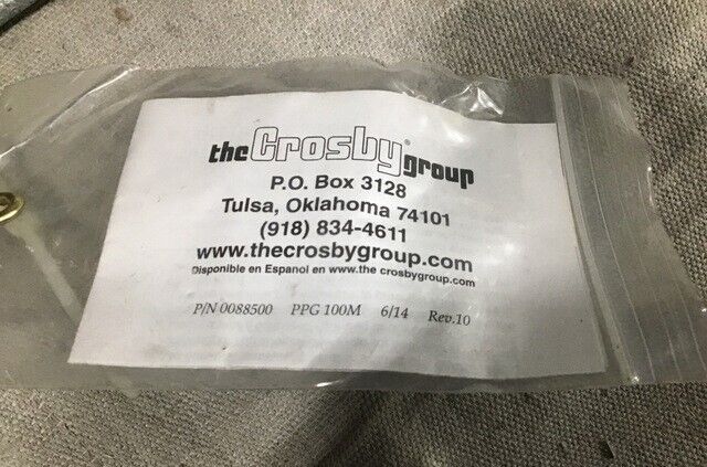 TICONDEROGA CLASS CG(47) CROSBY 0088500 SINGLE LEG WIRE ROPE HOIST HOOK 25478-2