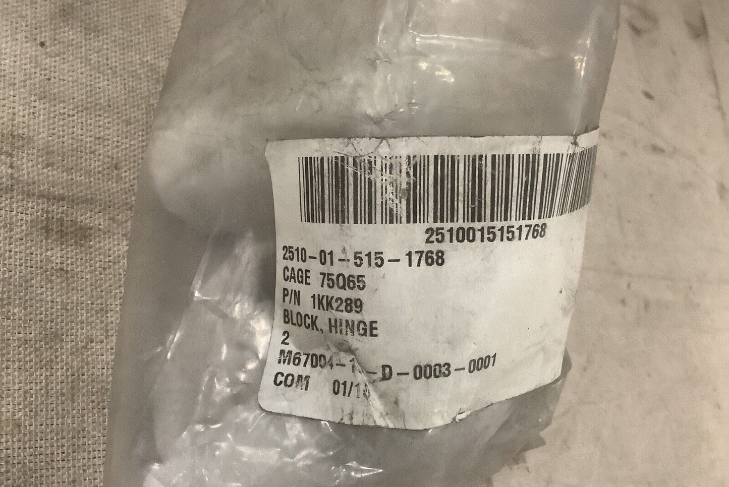 MTVR-2MK30, MTVR-2MK23 OSHKOSH 1KK289 BLOCK HINGE 6503040 2510-01-515-1768
