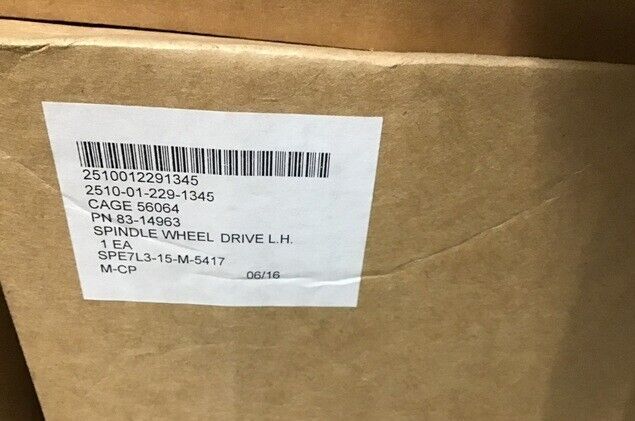 GENUINE SPINDLE WHEEL DRIVE L.H 83-14963 8314963 NSN 2530-01-229-1345