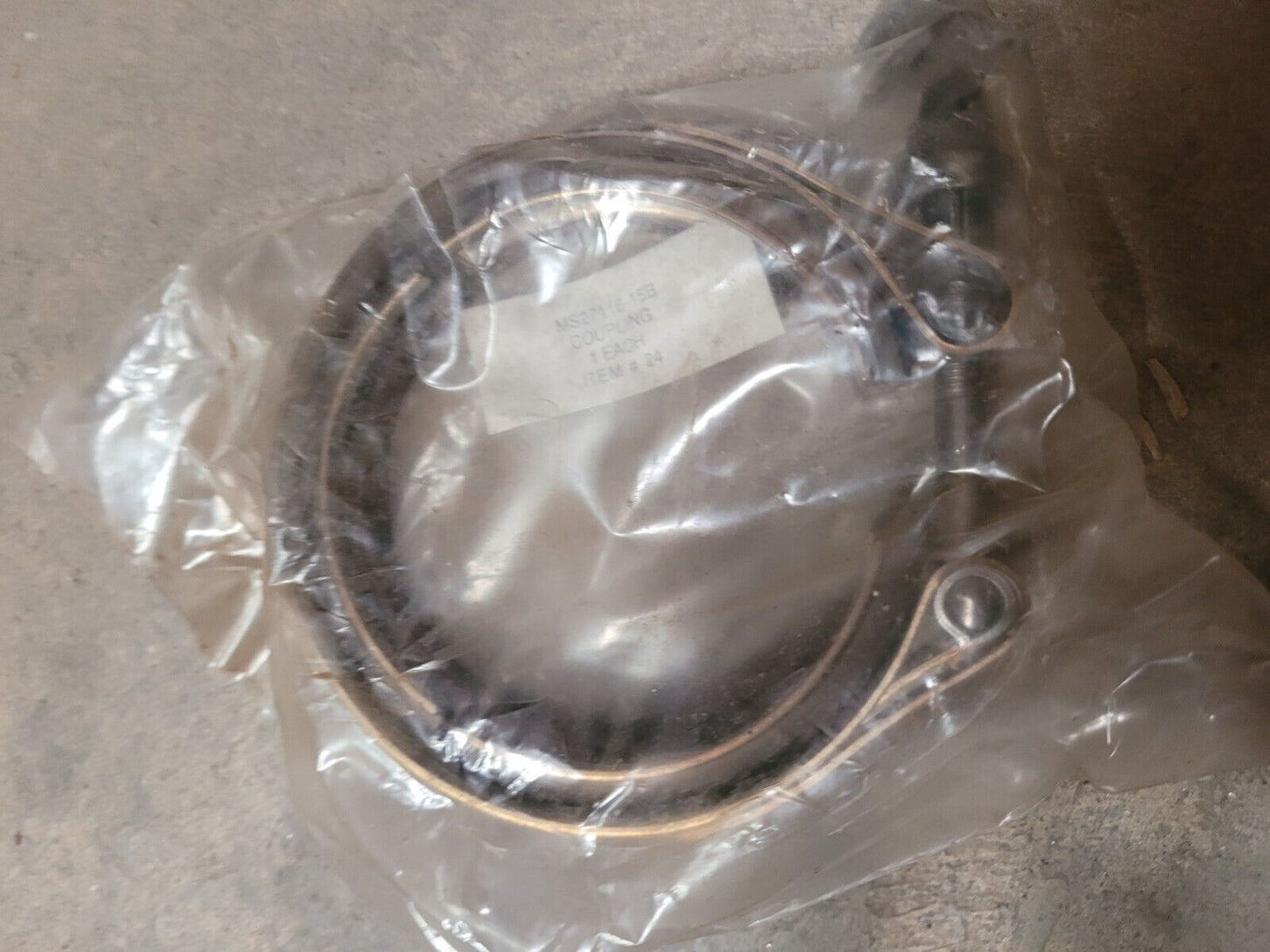 NEW M35A2 MS27116-15B TURBO EXHAUST GROOVED CLAMP COUPLING NSN 5342-00-092-6372