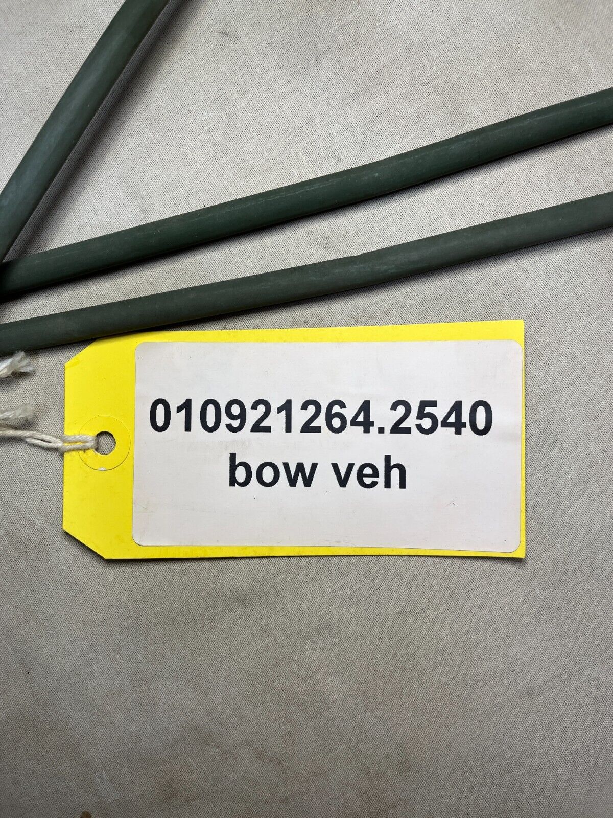 (3) 5 TON CAB SOFT TOP CANVAS BOW SUPPORTS M54A2 M35A2 M939A1 2540-01-092-1264