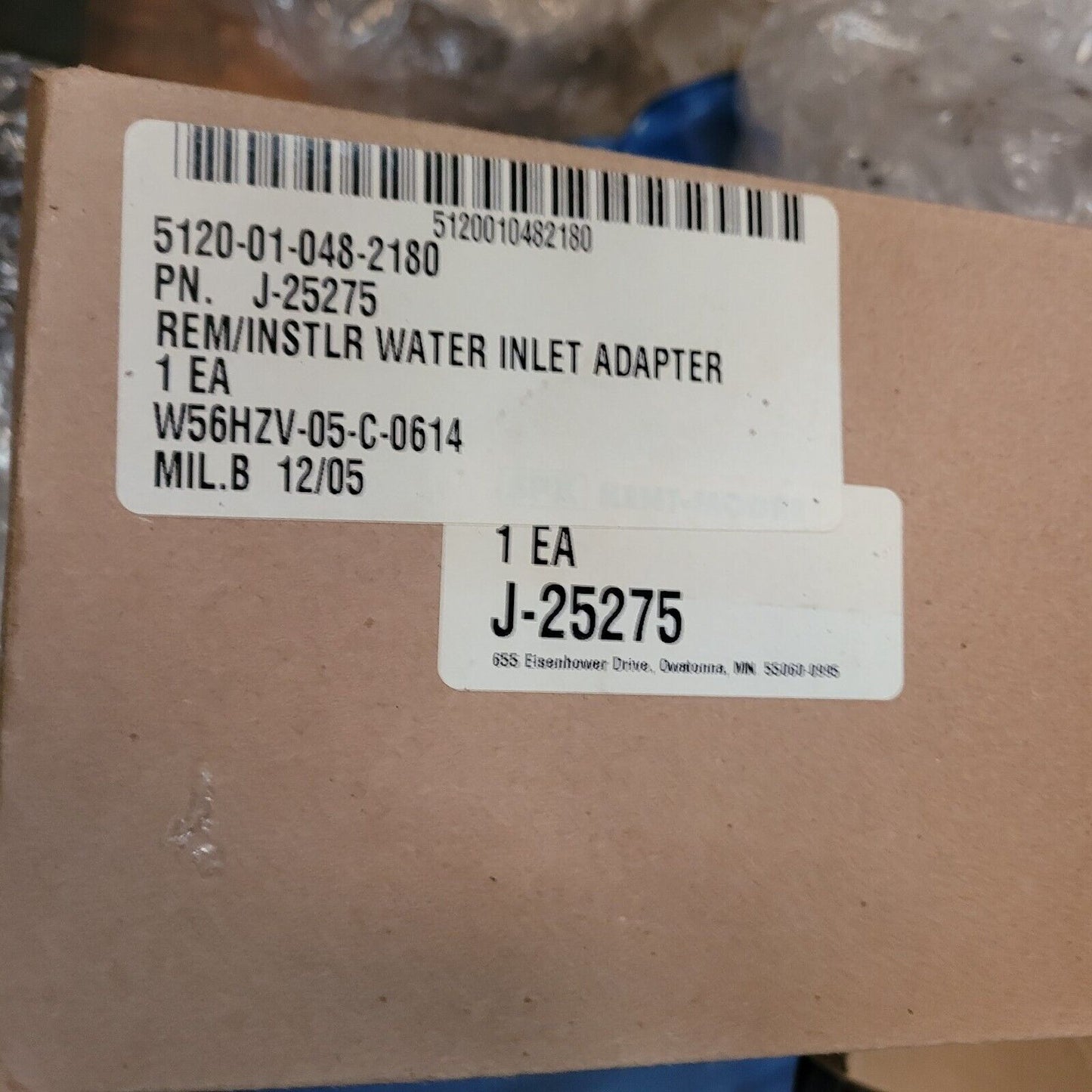 DETROIT DIESEL V-71, 97 WATER INLET ADAPTER TOOL J-25275 2KM34 5120-01-048-2180
