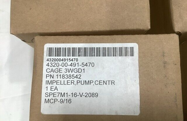 HELICOPTER HH/UH-1 STATZ 11838542 CENTRIFUGAL PUMP IMPELLER 4320-00-491-5470