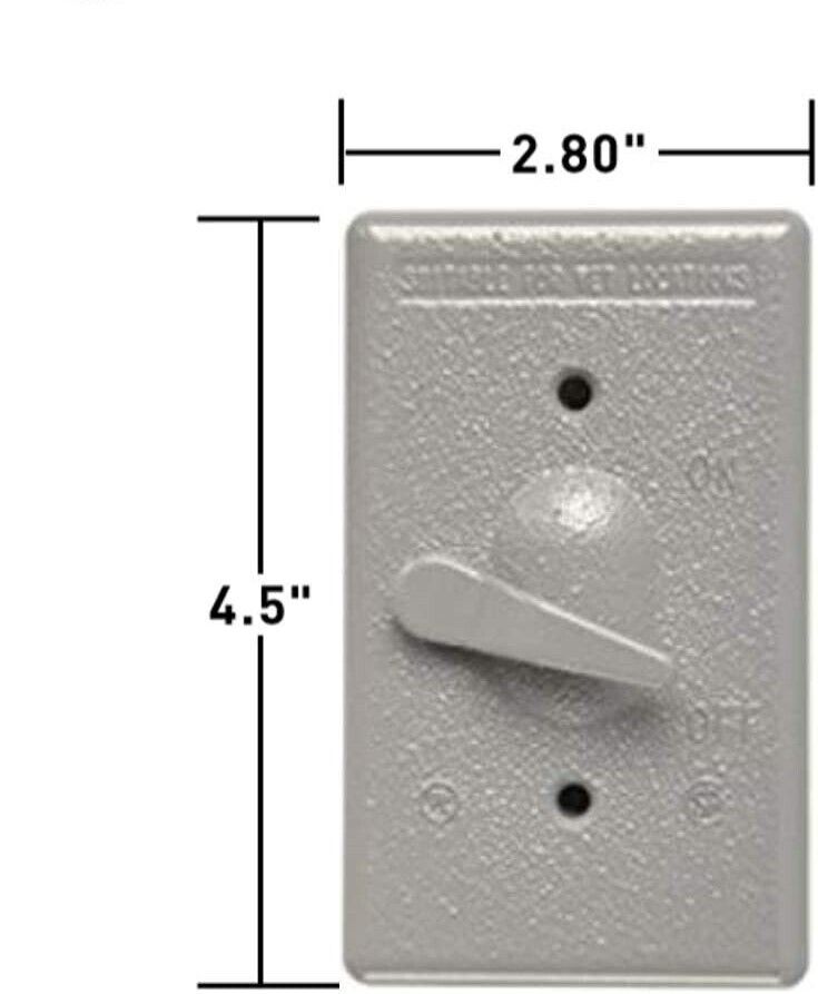 (8) GENUINE PASS & SEYMOUR CA1GL LOCKING TOGGLE SWITCH COVER USA BOX OF 8