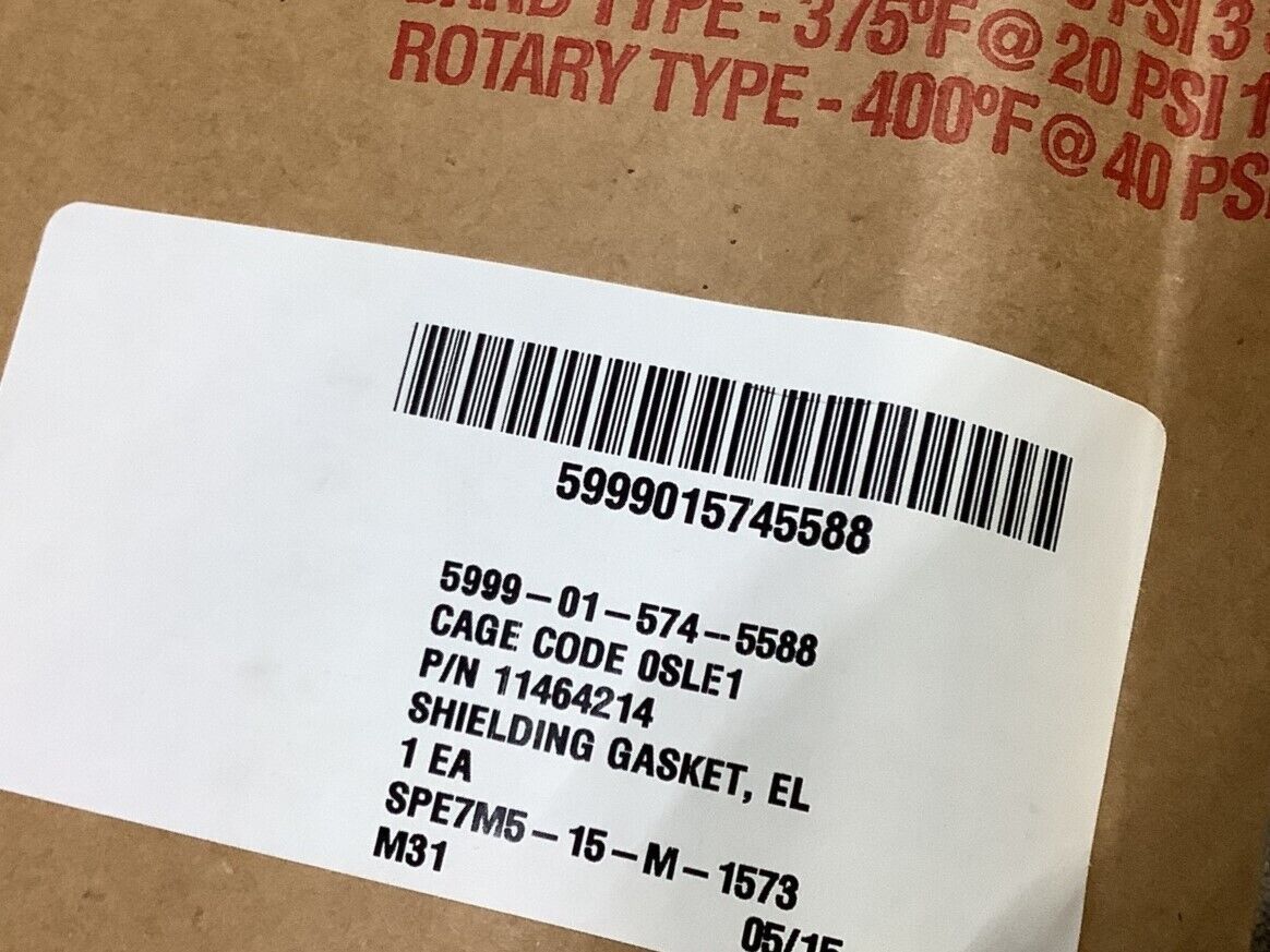 PREMIER SHIELDING 11464214 ELECTRONIC SHIELDING GASKET 90310107 5999-01-574-5588