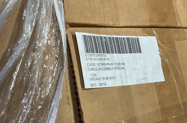 MILITARY M60A1,M48A5 VEHICLE 12326195 ELECTRICAL CABLE ASSEMBLY 6150-01-245-9752