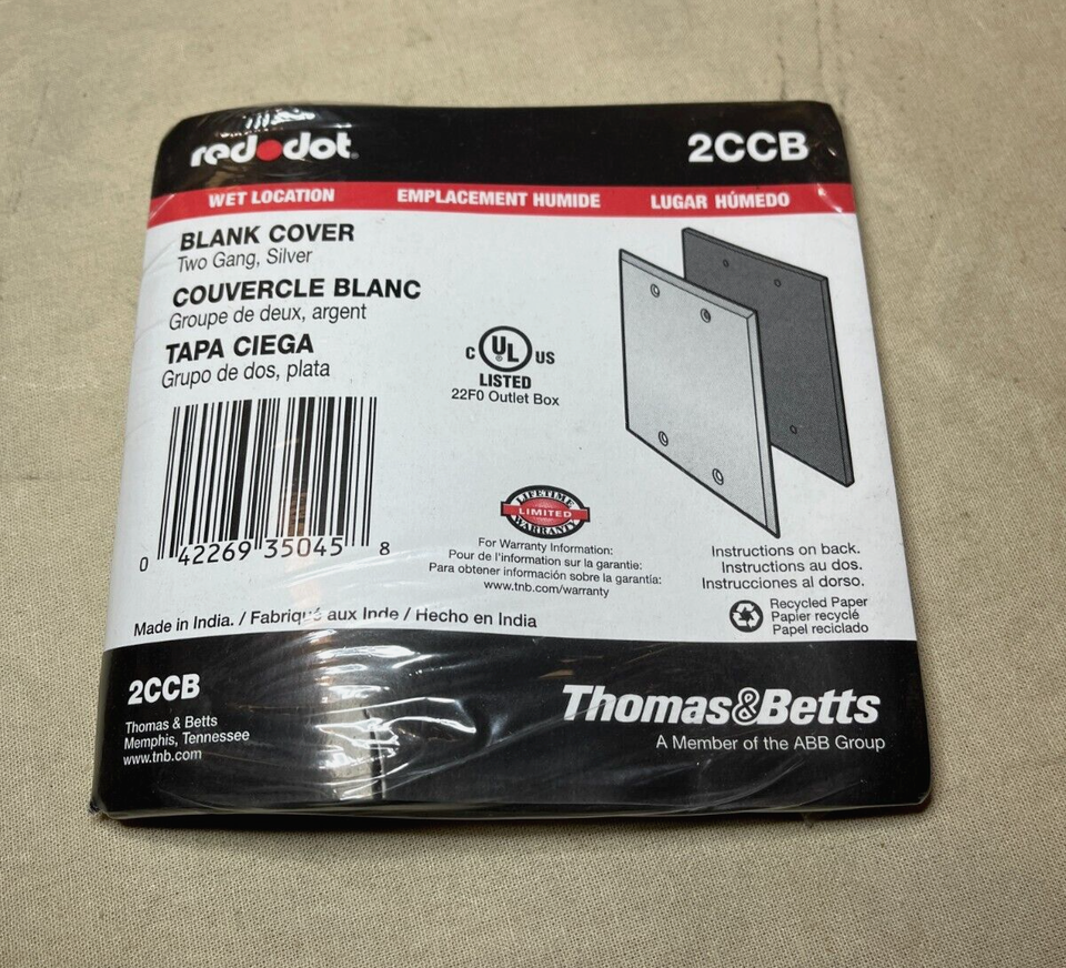 10 PACK RED DOT 2CCB BLANK WEATHERPROOF RECEPTACLE COVER 5175-0 5975-01-335-9194