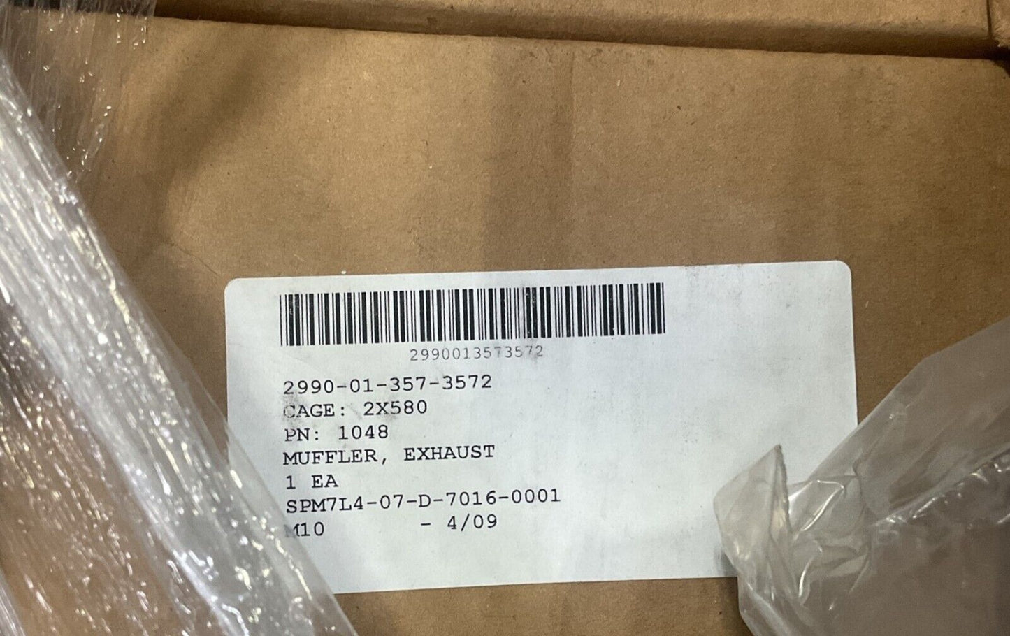 NEW M1731 DECONTAMINATING APPARATUS 1048 EXHAUST MUFFLER 2990-01-357-3572 USA