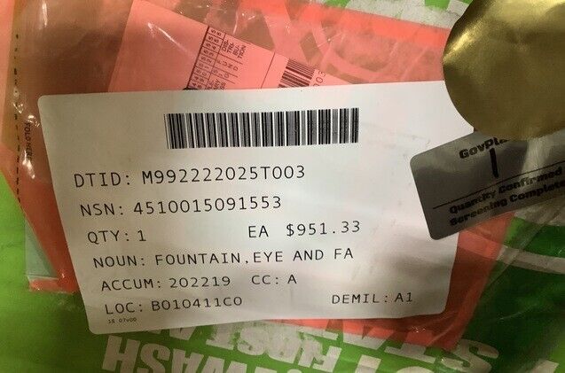 GENUINE GUARDIAN G-1891 PL-EW PL-SS EYE AND FACE WASH STATION FOUNTAIN COVER