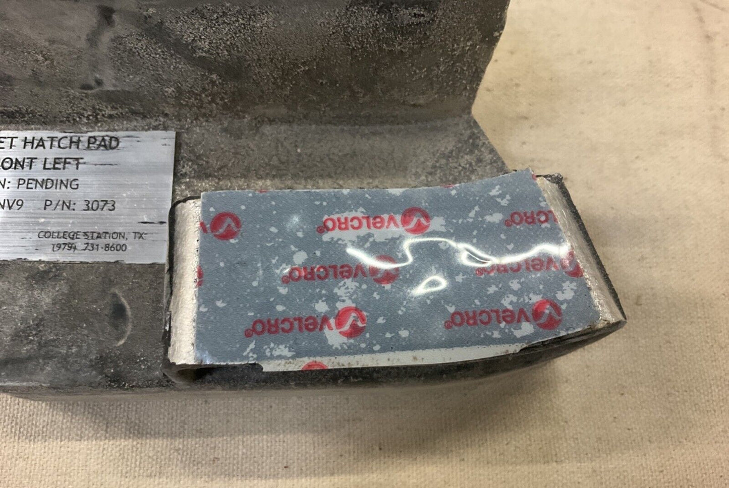 1EA MRAP BUFFALO BMI 3073 TURRET HATCH PAD FRONT LEFT ASSY 2590-01-600-0362 NOS