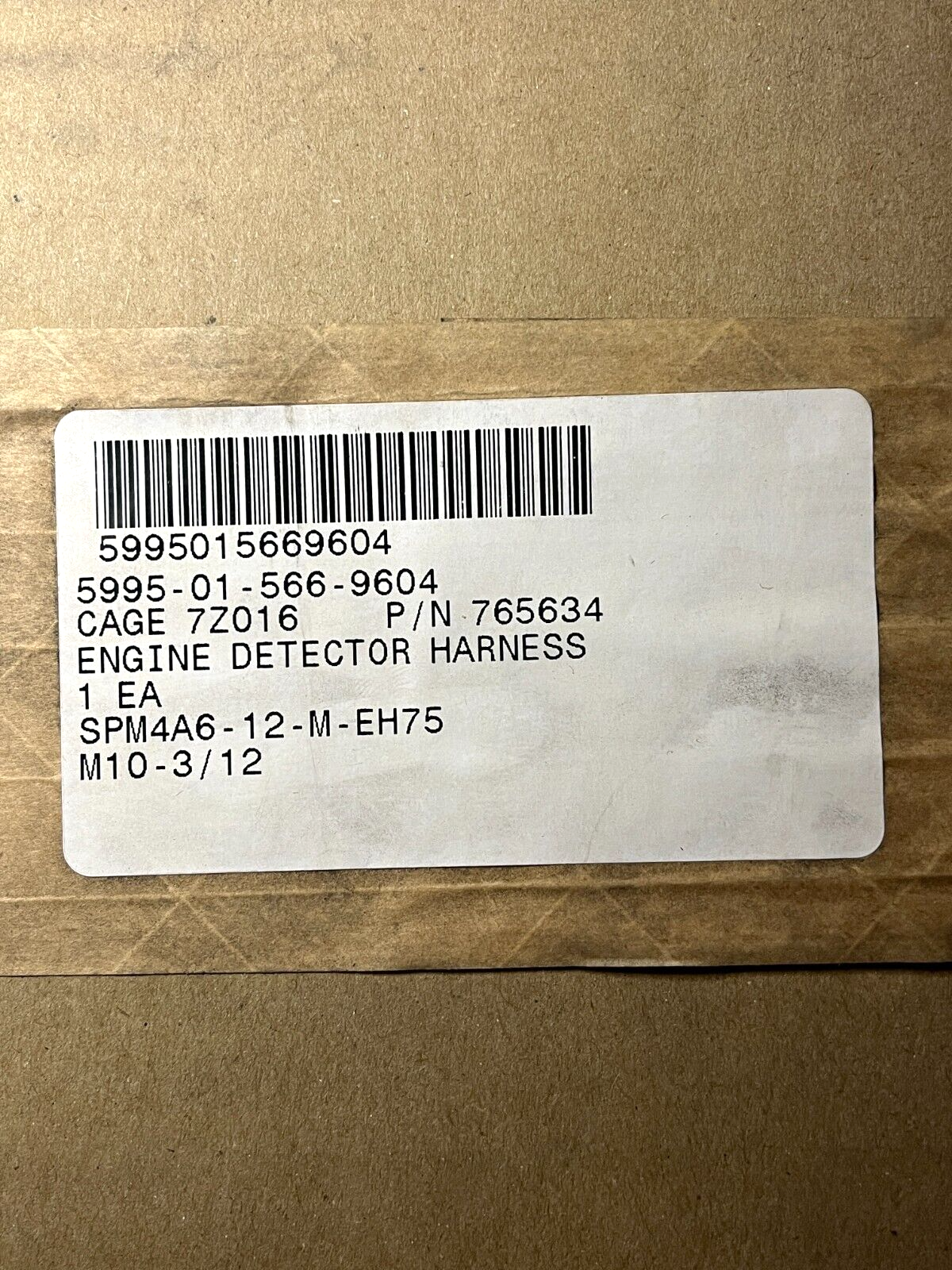 MRAP RG33 AERO CONTRACTORS 765634 ENGINE DETECTOR HARNESS 5995-01-566-9604