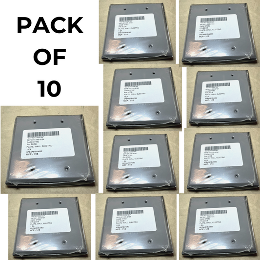 10 PACK RED DOT 2CCB BLANK WEATHERPROOF RECEPTACLE COVER 5175-0 5975-01-335-9194