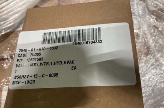 RED DOT CORP RD-1-3461-0 12601585 12V 24V HEATER CONTROL VALVE HMMWV HUMVEE