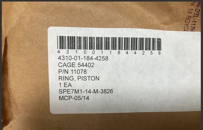 11078 Piston Rings 4310-01-184-4258 BS5-2349 BS5-2349PIECE27 WARREN PUMP BILGE