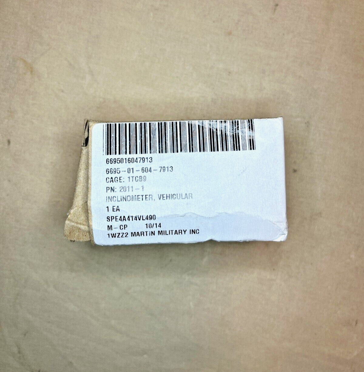 INDUSTRIAL / VEHICULAR LEV-O-GAGE - GLASS TUBE INCLINOMETER 2011-1 6695016047913