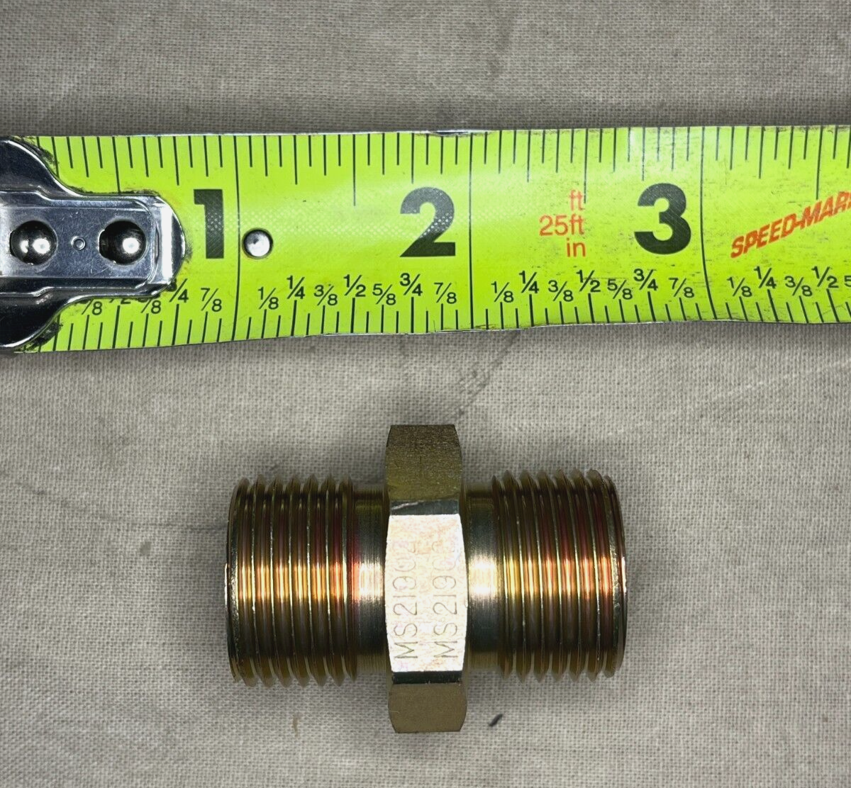 M107/HOWITZER M110 MS21902-10 UNION FLARELESS NIPPLE TUBE, 4730-00-554-7617