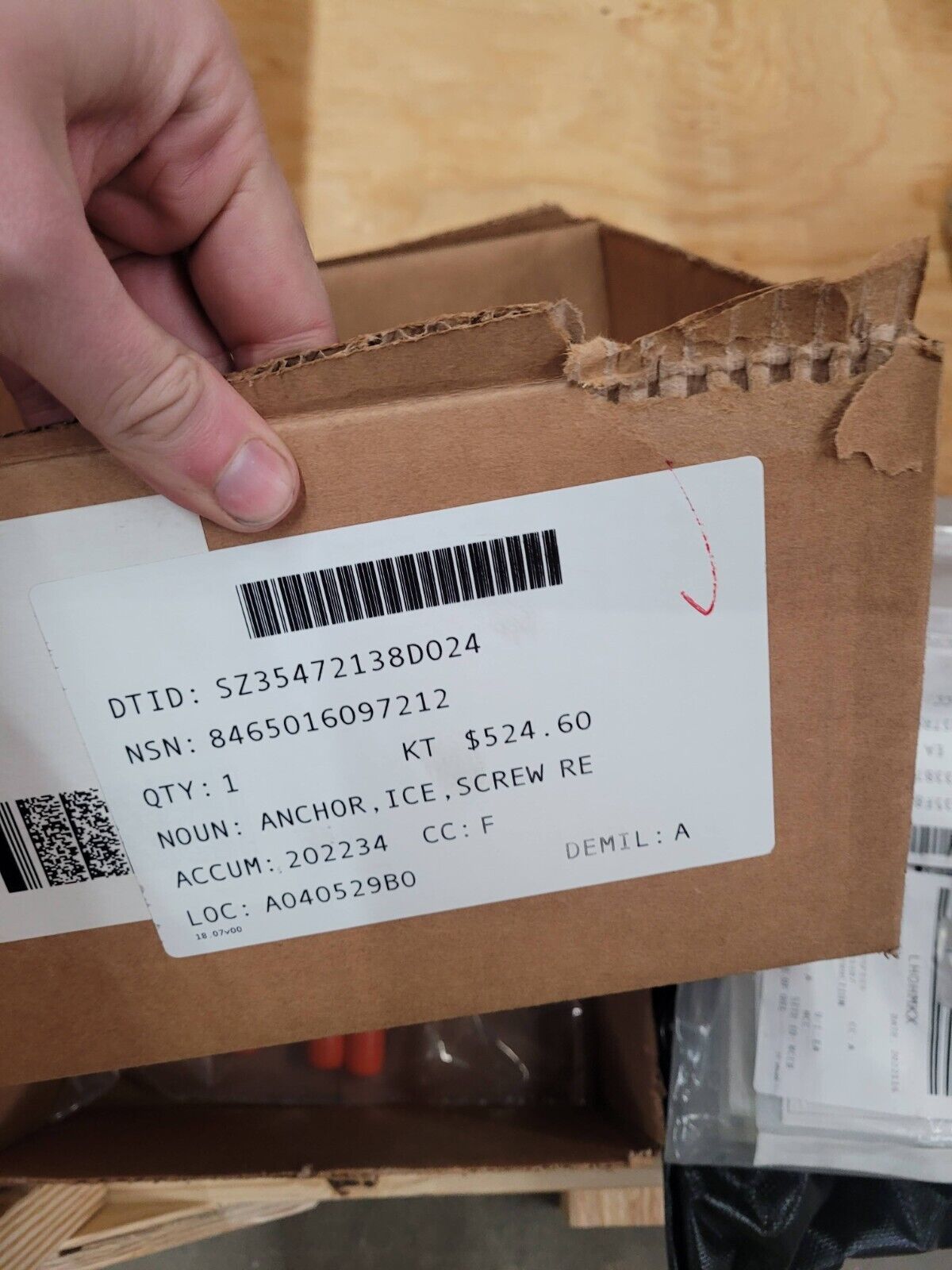 ICE SCREW 19CM ANCHOR Black Diamond Express Ice Screws 19 CARABINER TYPE X