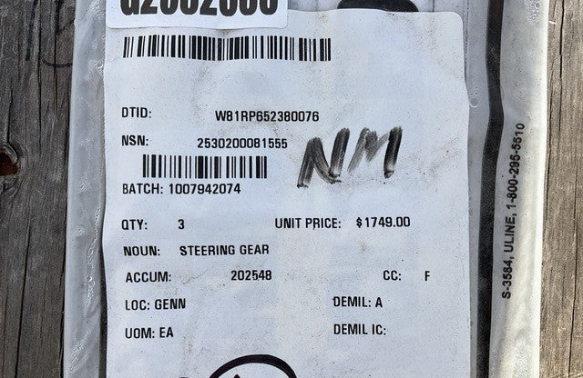 Steering Gearbox Assy M1074 NSN 3010-01-581-5058 - photo 4