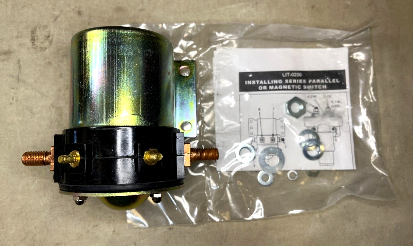HEAVY DUTY ELECTRIC PARALLEL MAGNETIC SWITCH, CAP SOLENOID 24V 2920-00-734-8903