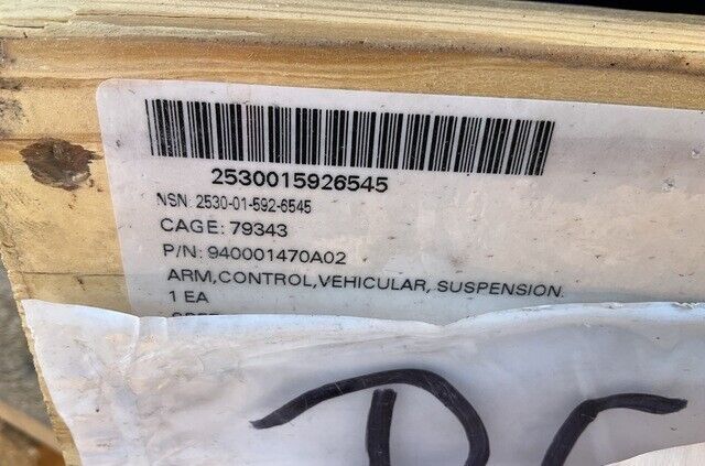 MRAP RG-31 MK5E VEHICULAR SUSPENSION CONTROL ARM 940001470A02 2530-01-592-6545