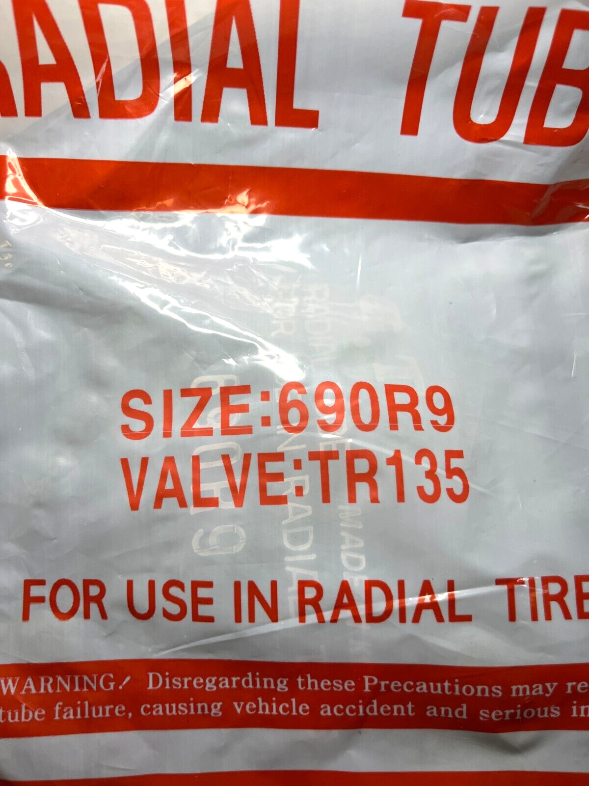 G.T TR135 RADIAL TIRES VEHICULAR PNEUMATIC INNER TUBE 690R9 2610-00-585-1175