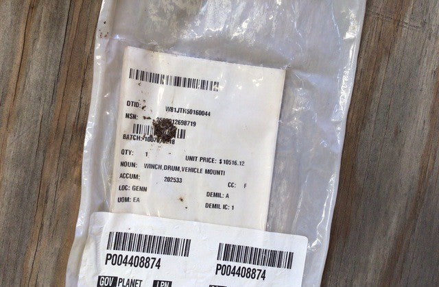 Drum Winch 1/2-TON NSN 2590-01-269-8719 - photo 7