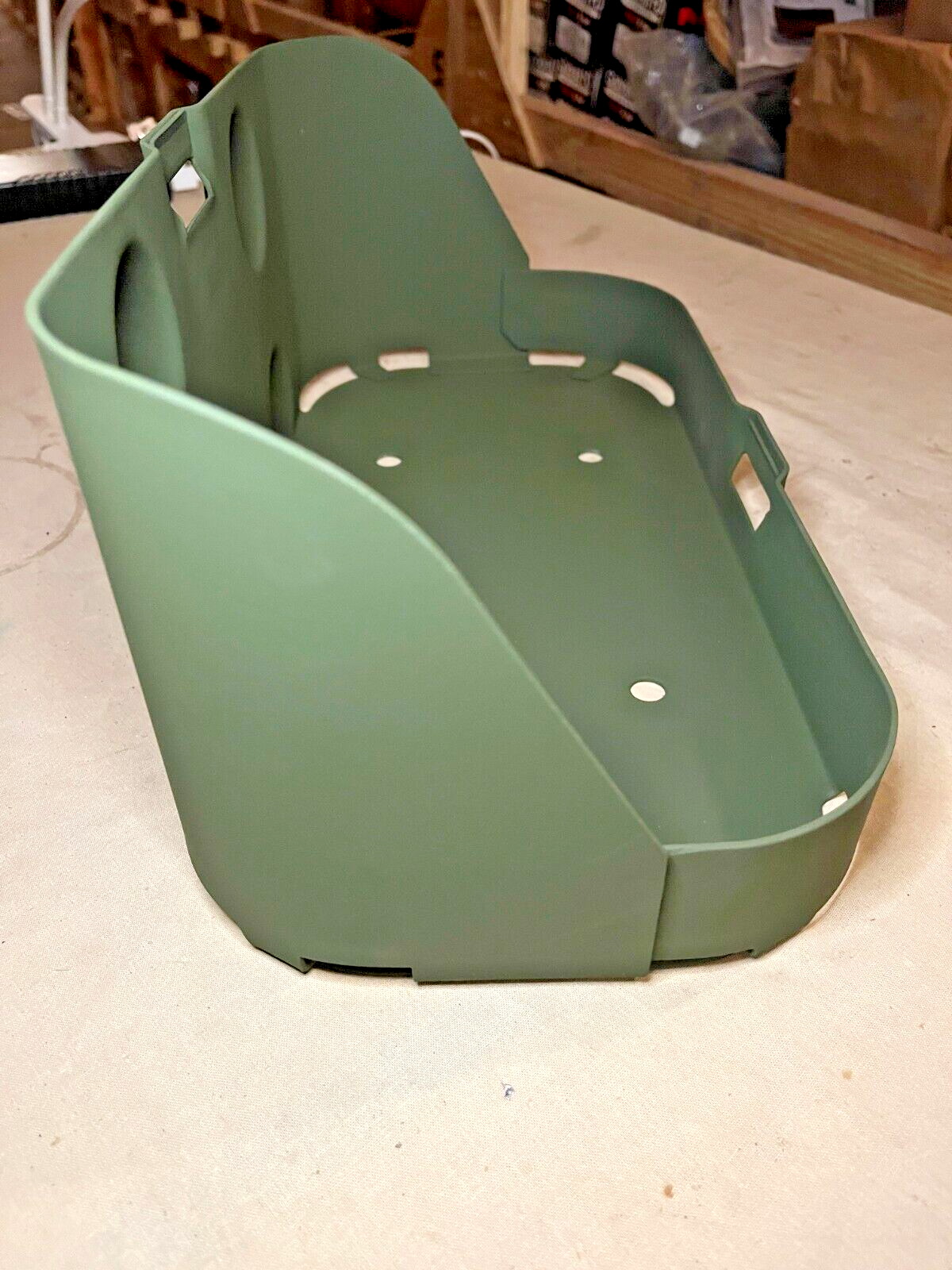 NEW M151 FUEL CAN MOUNTING BRACKET W/STRAP 6566675, 13211E4921, 2590-00-473-6331