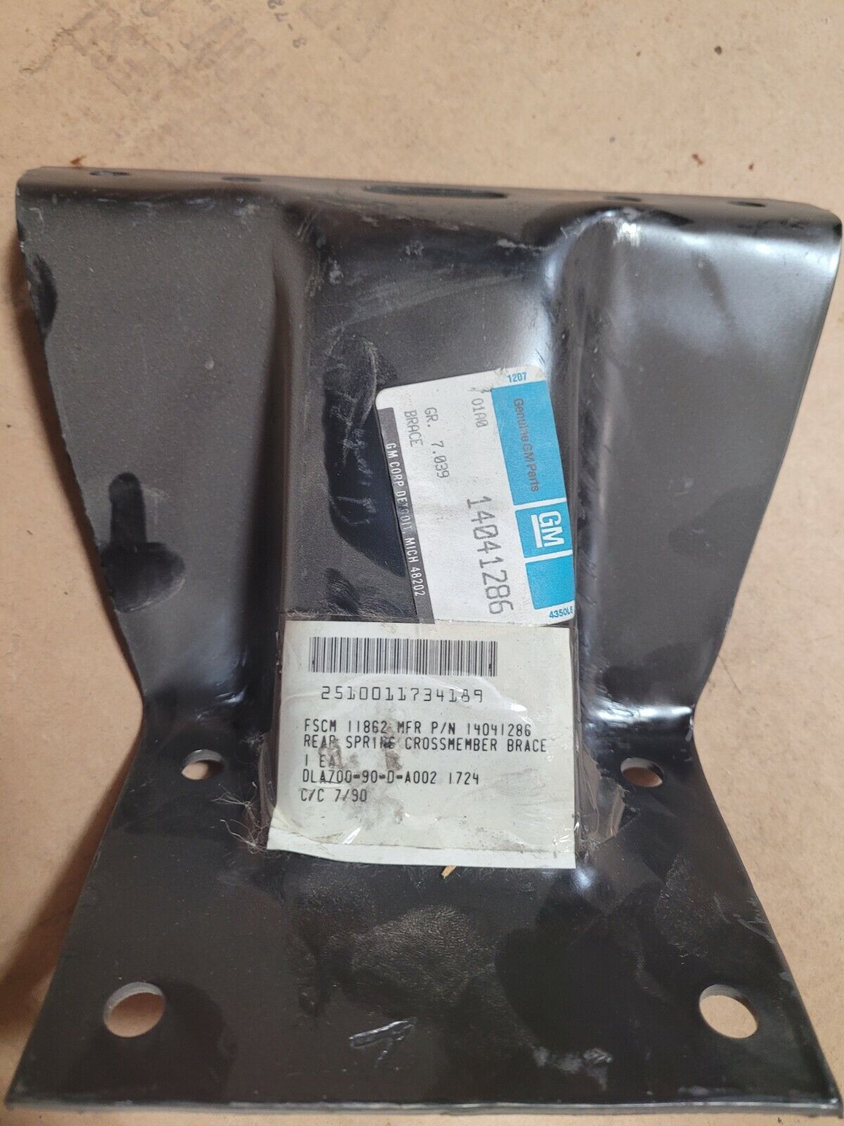 (2 CT.) CUCV M1008 BRACE CROSS MEMBERS 1989 GMC JIMMY 14041286 2510-01-173-4189