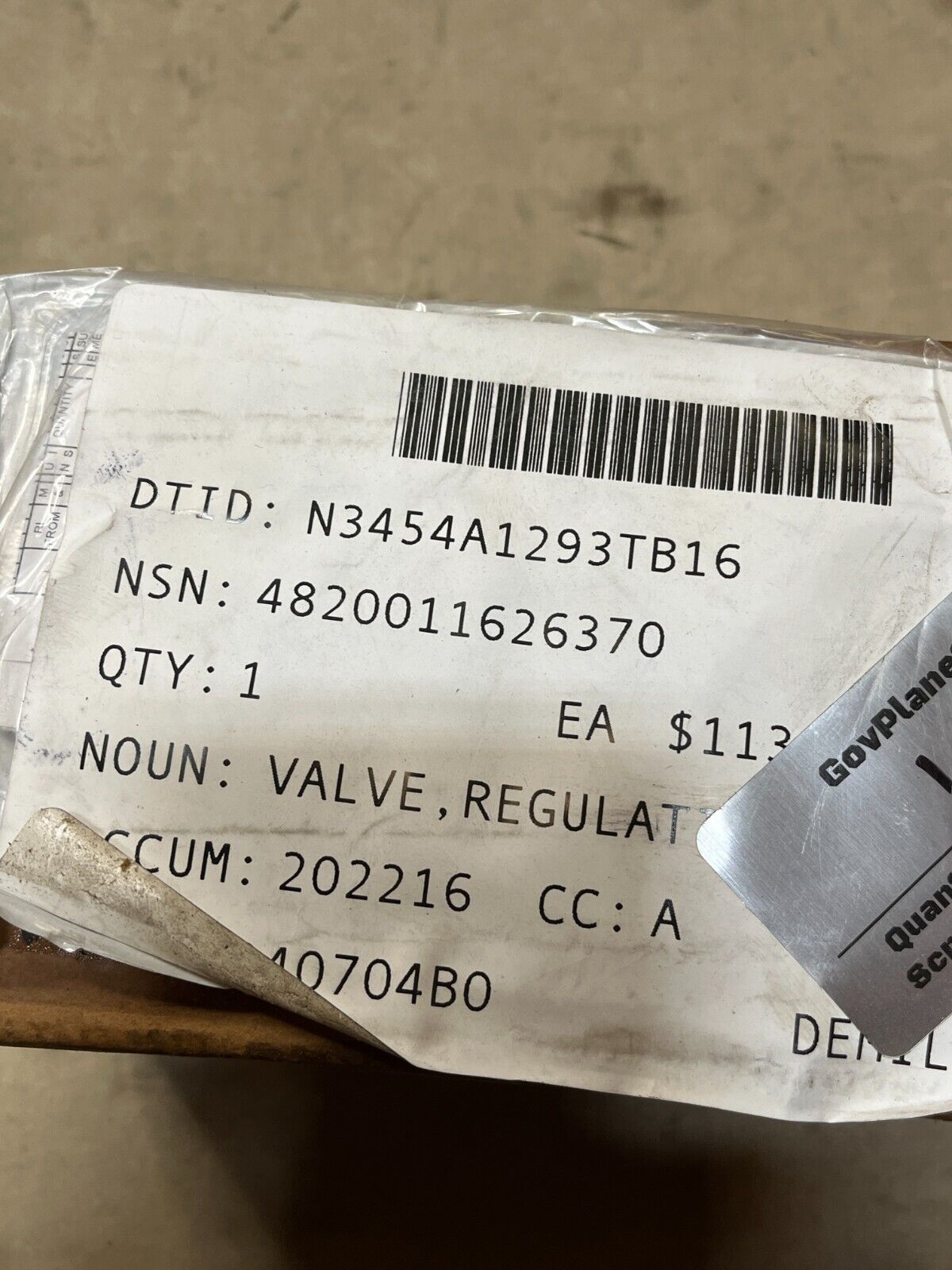 USS AUSTIN LPD-4 NORGREN 11-002-025 FLUID PRESSURE REGULATING 4820-01-162-6370