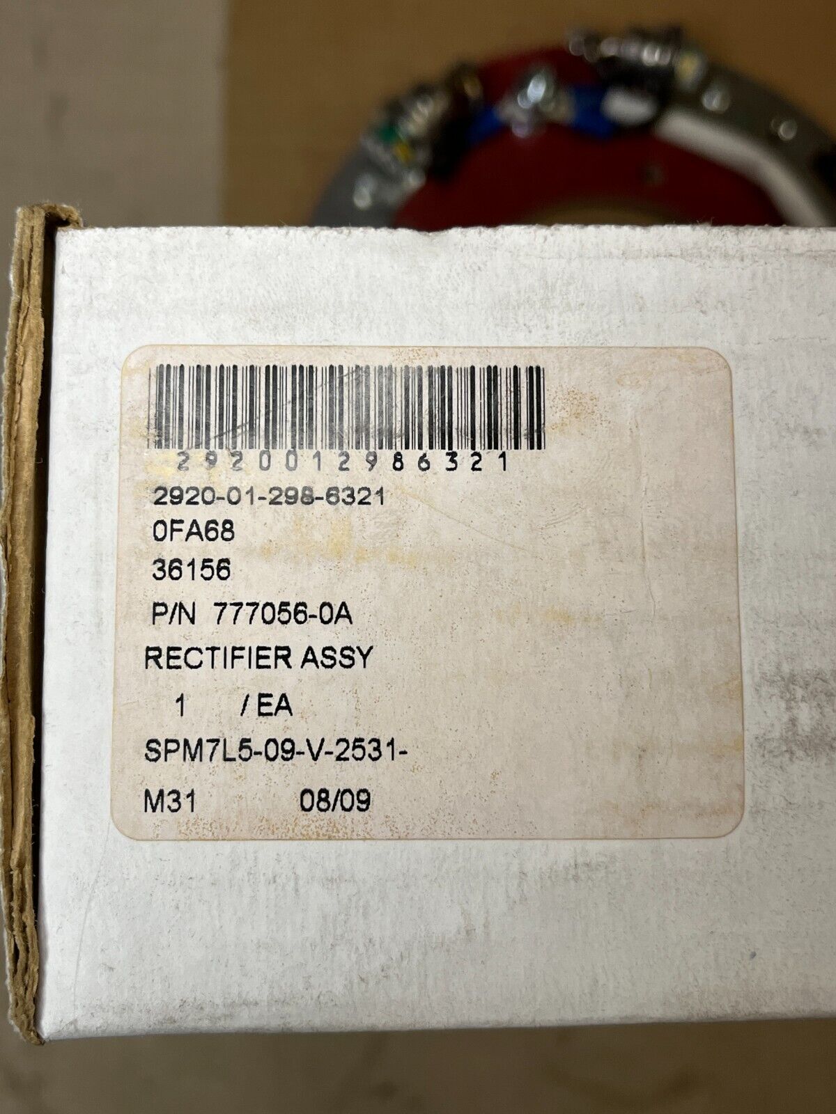 GENERATOR, 30KW, 60KW, TQG 777056-0A RECTIFER ASSEMBLY 2920-01-298-6321 NOS