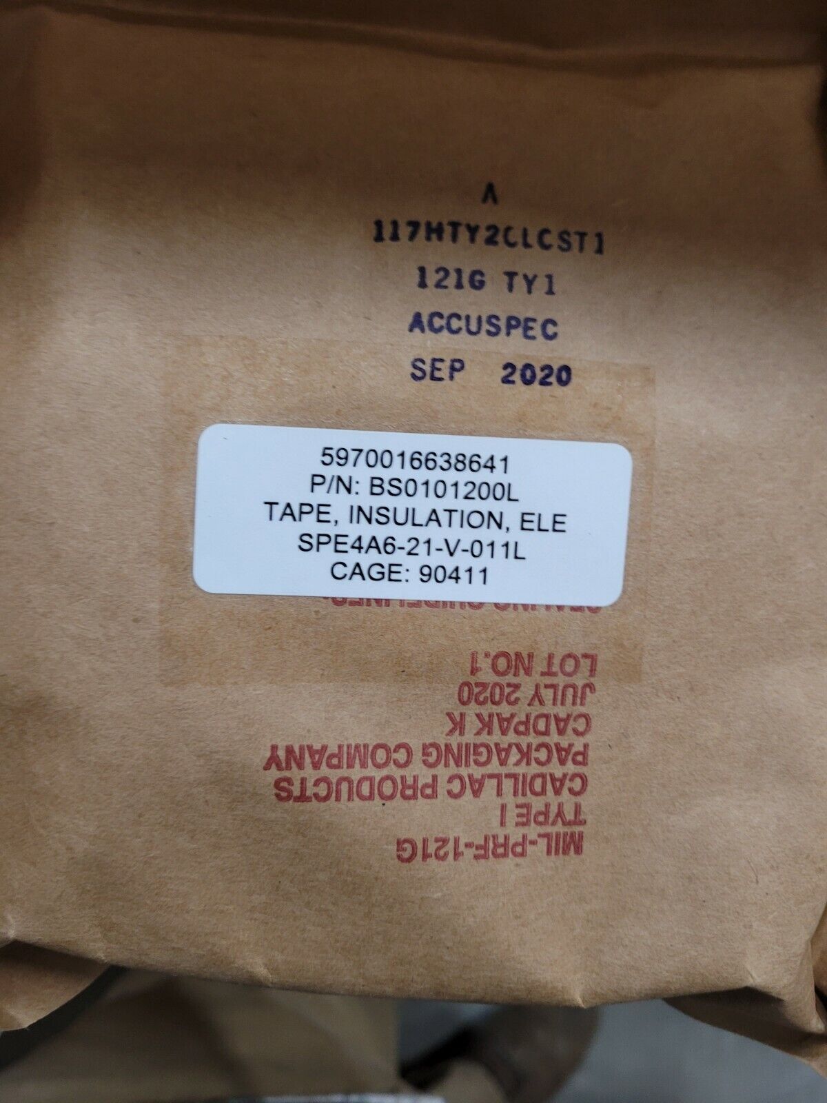 Silicone Rubber Heating Tape, XtremeFLEX, 120VAC, BS0101200L, 1"W x 20'L