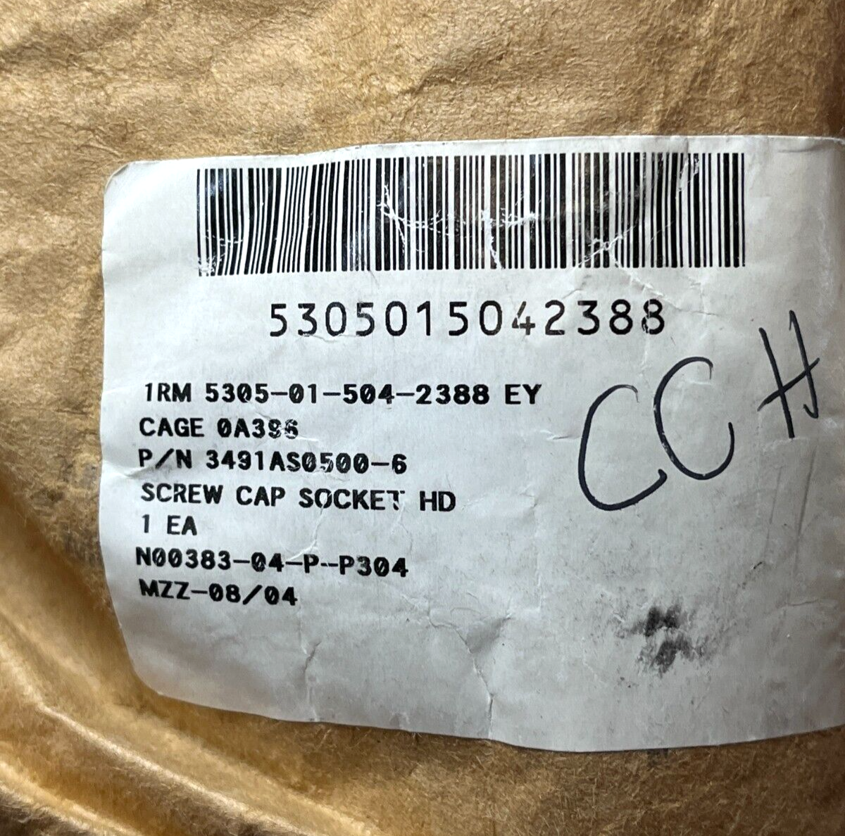 GENUINE VISUAL LANDING AIDS 3491AS0500-6 SOCKET HEAD CAP SCREW 5305-01-504-2388