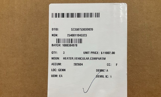 Heater M939A1 NSN 2540-01-194-3323 - photo 12