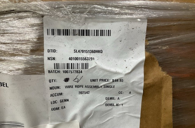 Wire Rope Assembly 4007585 NSN 4010-01-556-3291 - photo 4