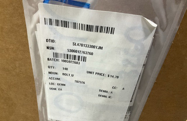 U-bolt FLTXC40GS NSN 5306-01-276-3260 - photo 3
