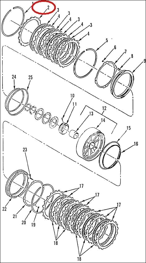 HEMTT, PLS TRUCK 29500731 VEHICULAR CLUTCH DISK PLATE 2GK888 2520-01-318-8507