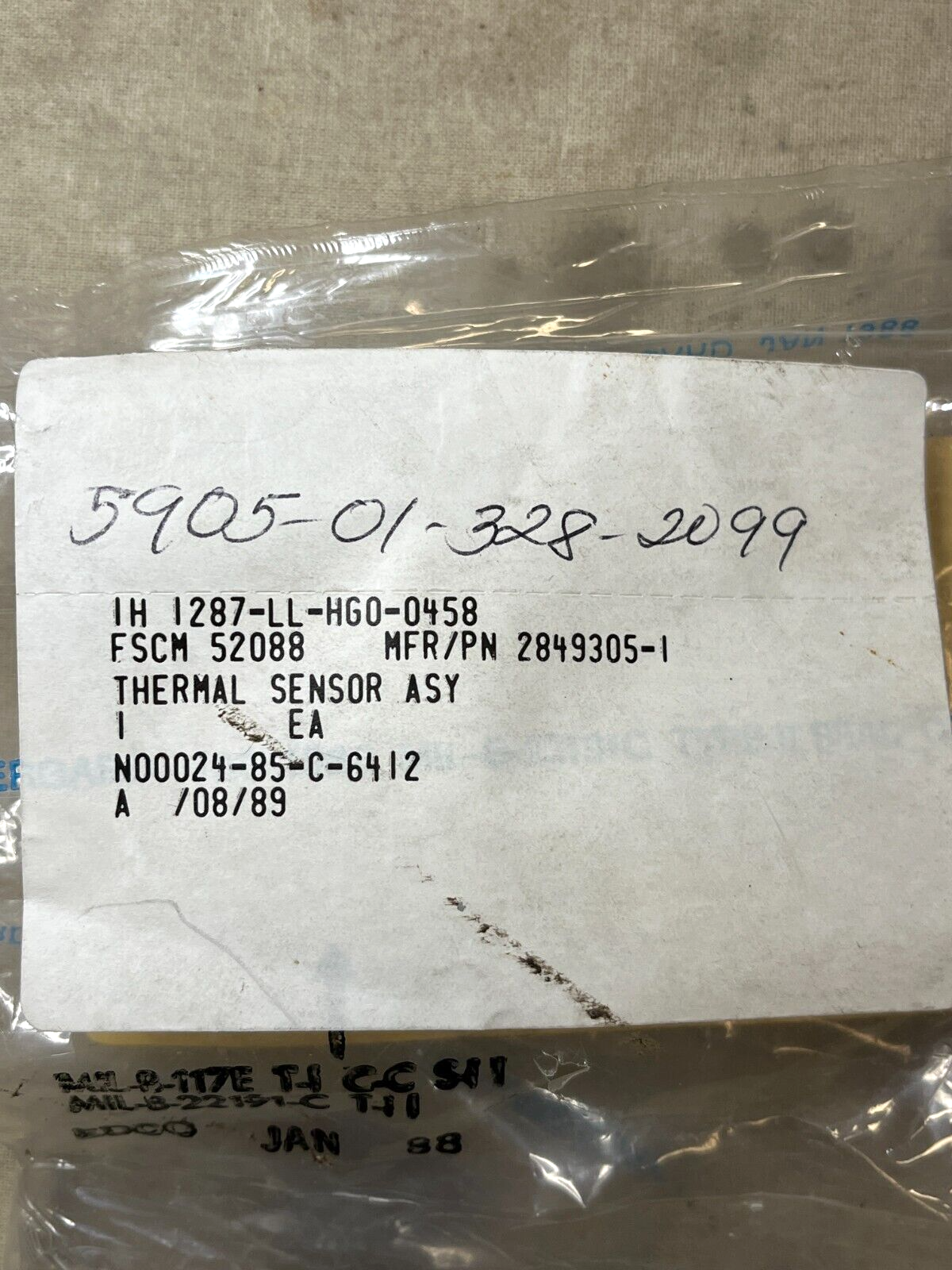 LOCKHEED 2849305-1 THERMAL RESISTOR AN/BSY-1(V)SIGNAL SYSTEM 5905-01-328-2099
