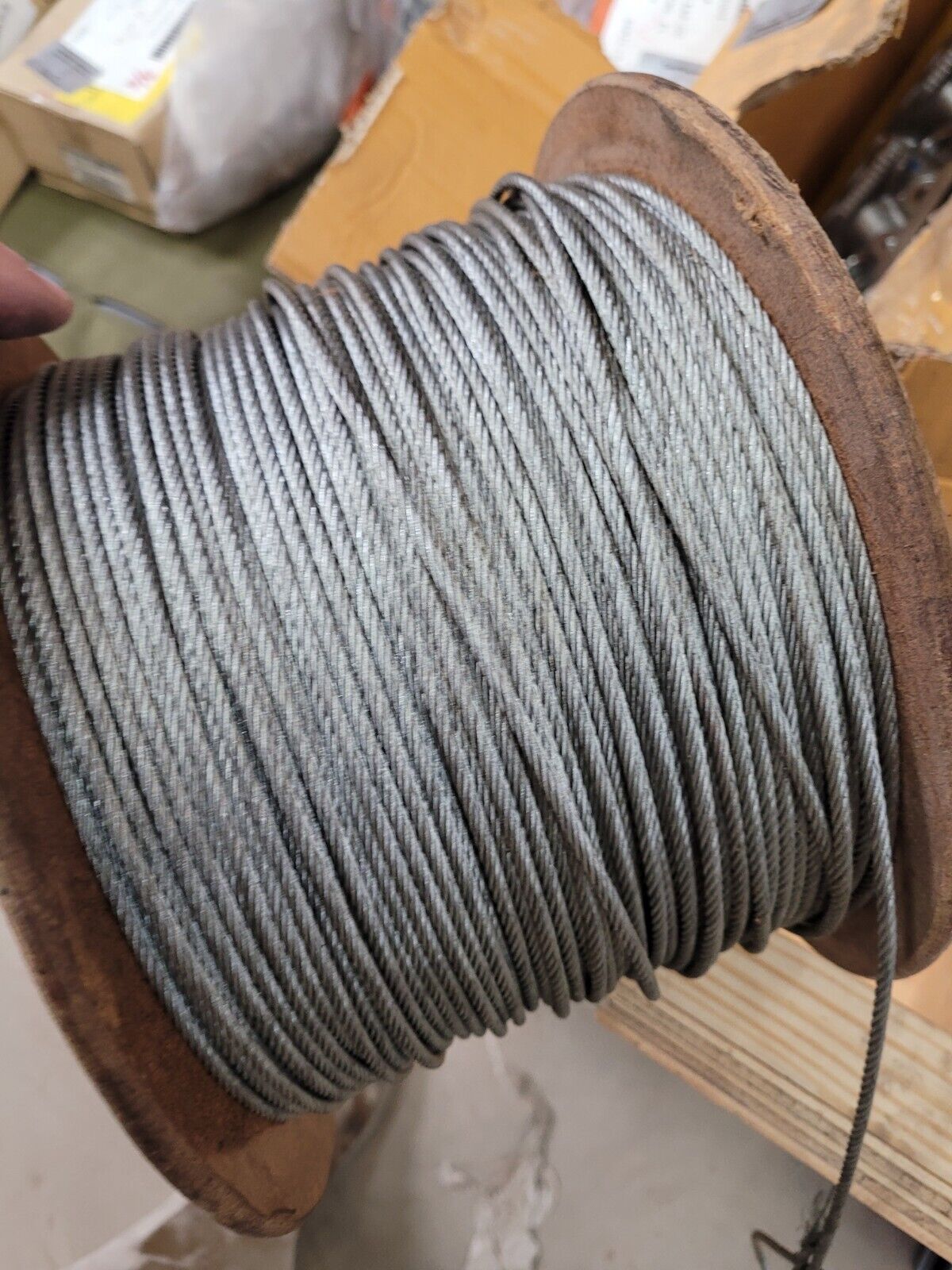 MILITARY M83420/1-003 7068272 STEEL CORE WIRE ROPE 1000FT?