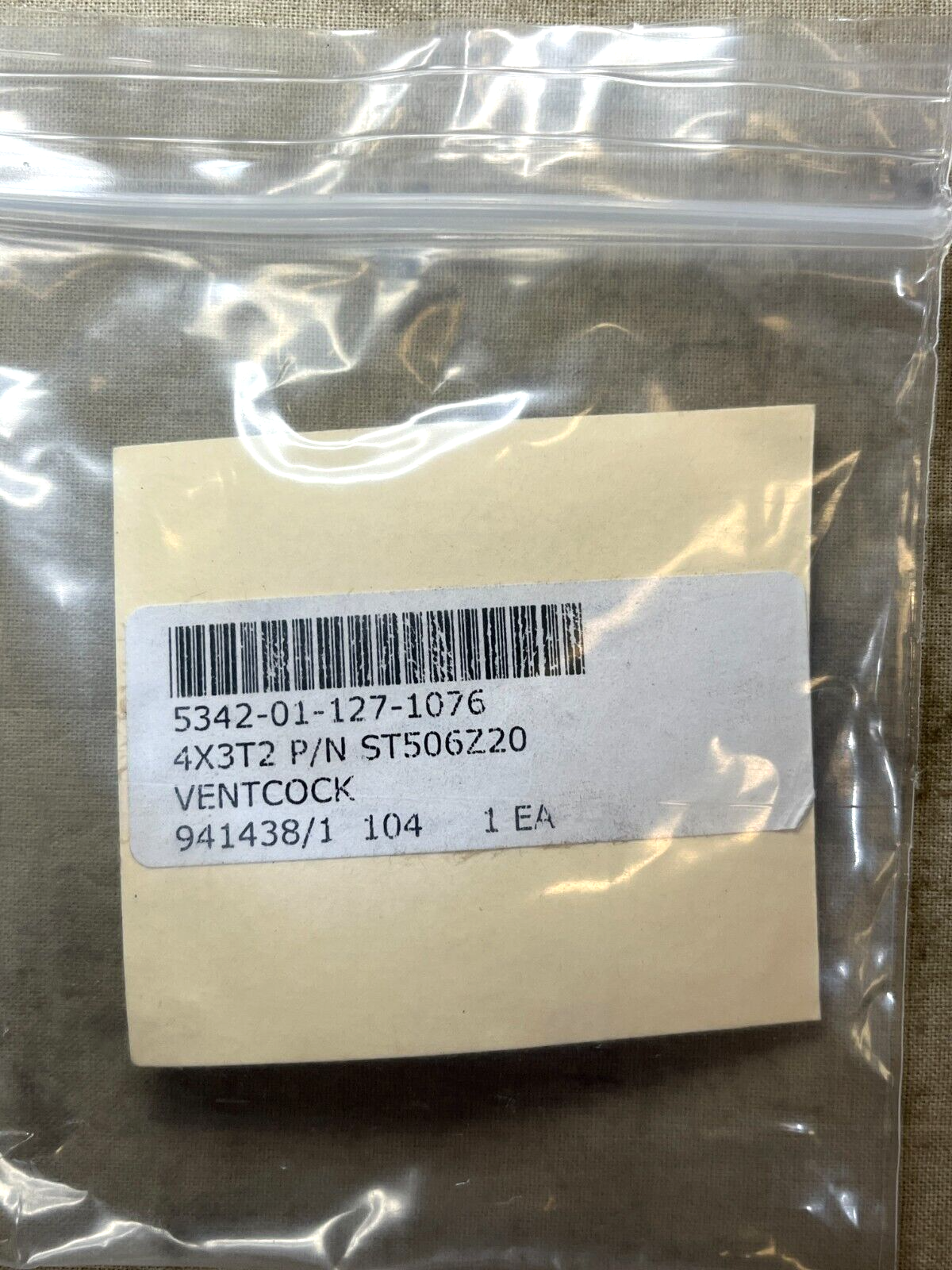 EATON/HAYWARDINDL ST506Z20 VENT VALVE, COCK ST506-Z-19-MIL 5342-01-127-1076