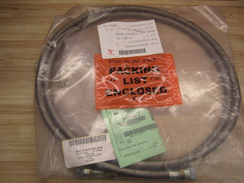 MRAP JERRV 4X4 EOD JERRV 6X6 NONMETALLIC HOSE ASSEMBLY 1000586 4720-01-541-0702