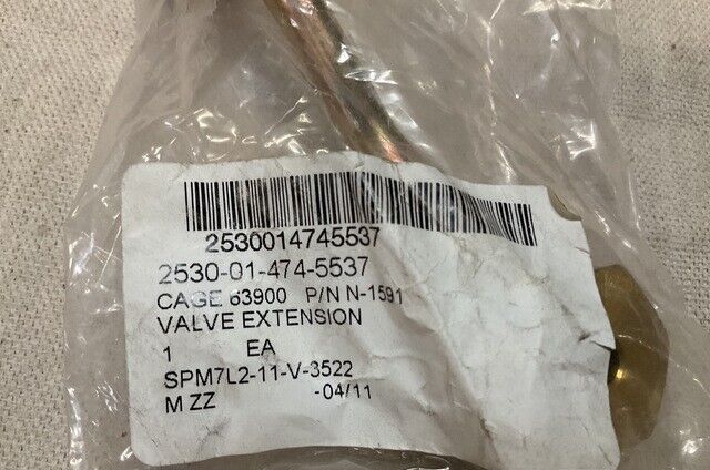 HEMTT M985 M985A4 VALVE STEM FOR TWO PIECE RIM N-1591 3276516 2530-01-474-5537