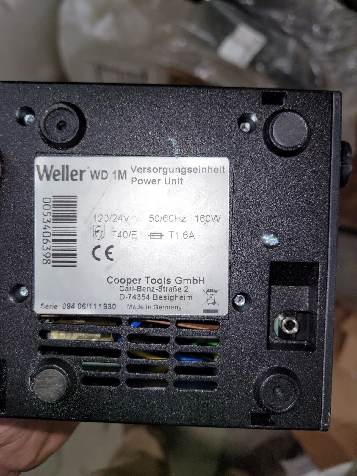 Weller WD1M Soldering Station Single Channel Digital Rework Station 120V 160W