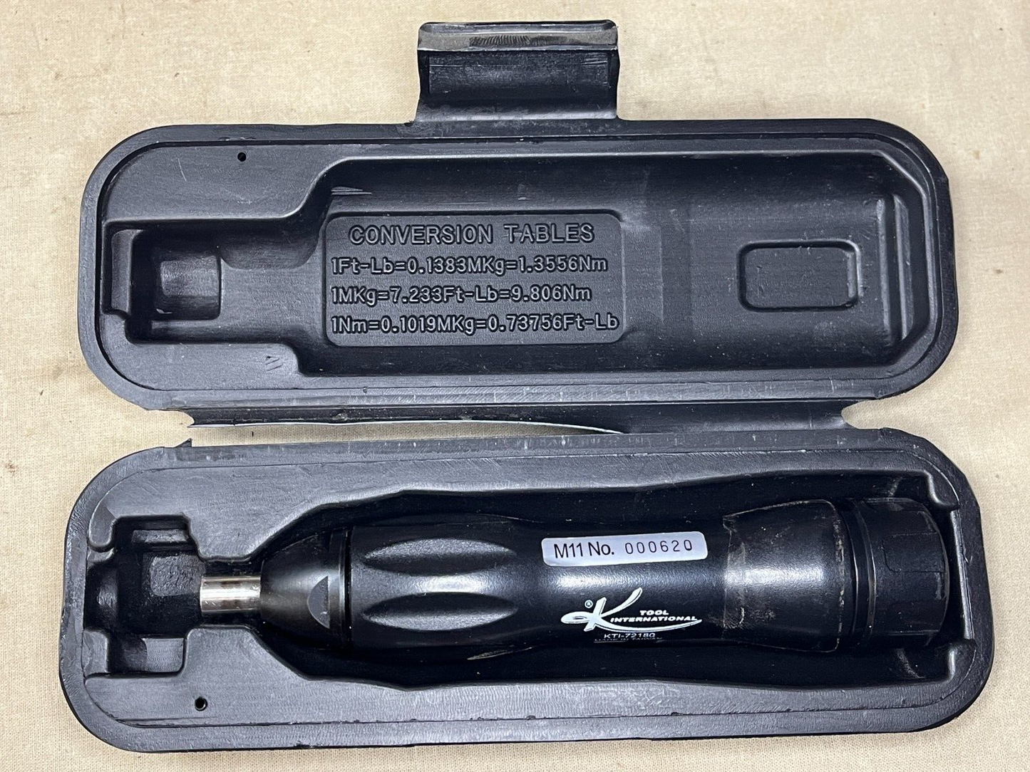 Torque 1/4" Screwdriver Kit KT172180-8361 5180-01-007-8999 KT-100