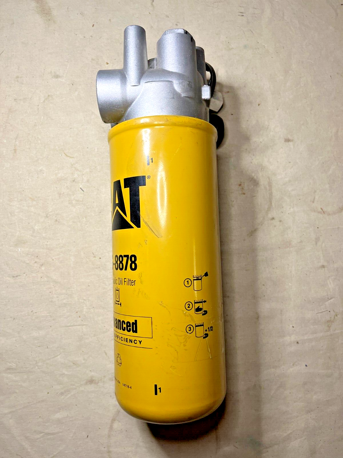 GENUINE CAT 1G-8878 HYDRAULIC FLUID FILTER WITH HOUSING 9T-5916 2910-01-438-7423