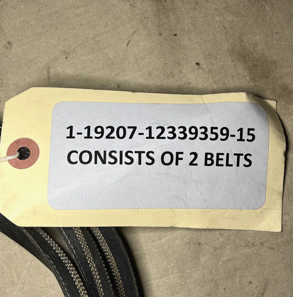 HUMMER HUMVEE HMMWV M998 AM GENERAL 12339359-15 POWER STEERING V-BELT SET OF 2