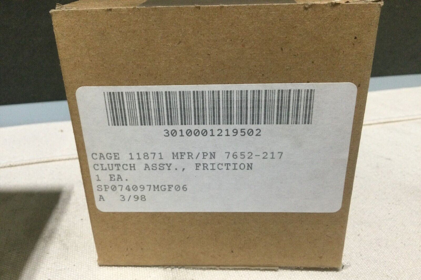 Aircraft, Phantom F-4 7652-217 Friction Clutch Assy 7652217 3010-00-121-9502