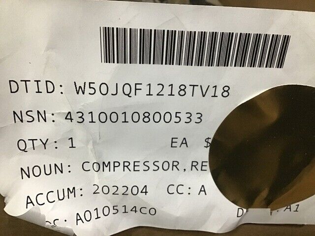 GENUINE BRAKE AIR COMPRESSOR 3018534 FOR CUMMINS SS296 ENGINE NT855 N14 V28 USA