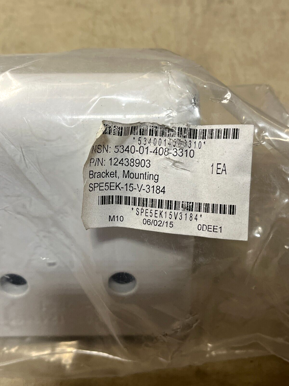 USGI MILITARY FAASV M992 12438903 MOUNTING BRACKET 5340-01-408-3310